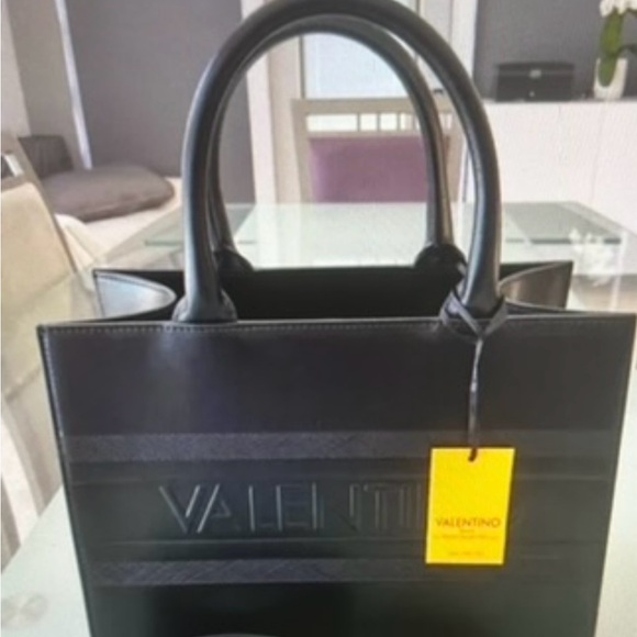 Valentino Black Leather Handbag - Picture 1 of 5